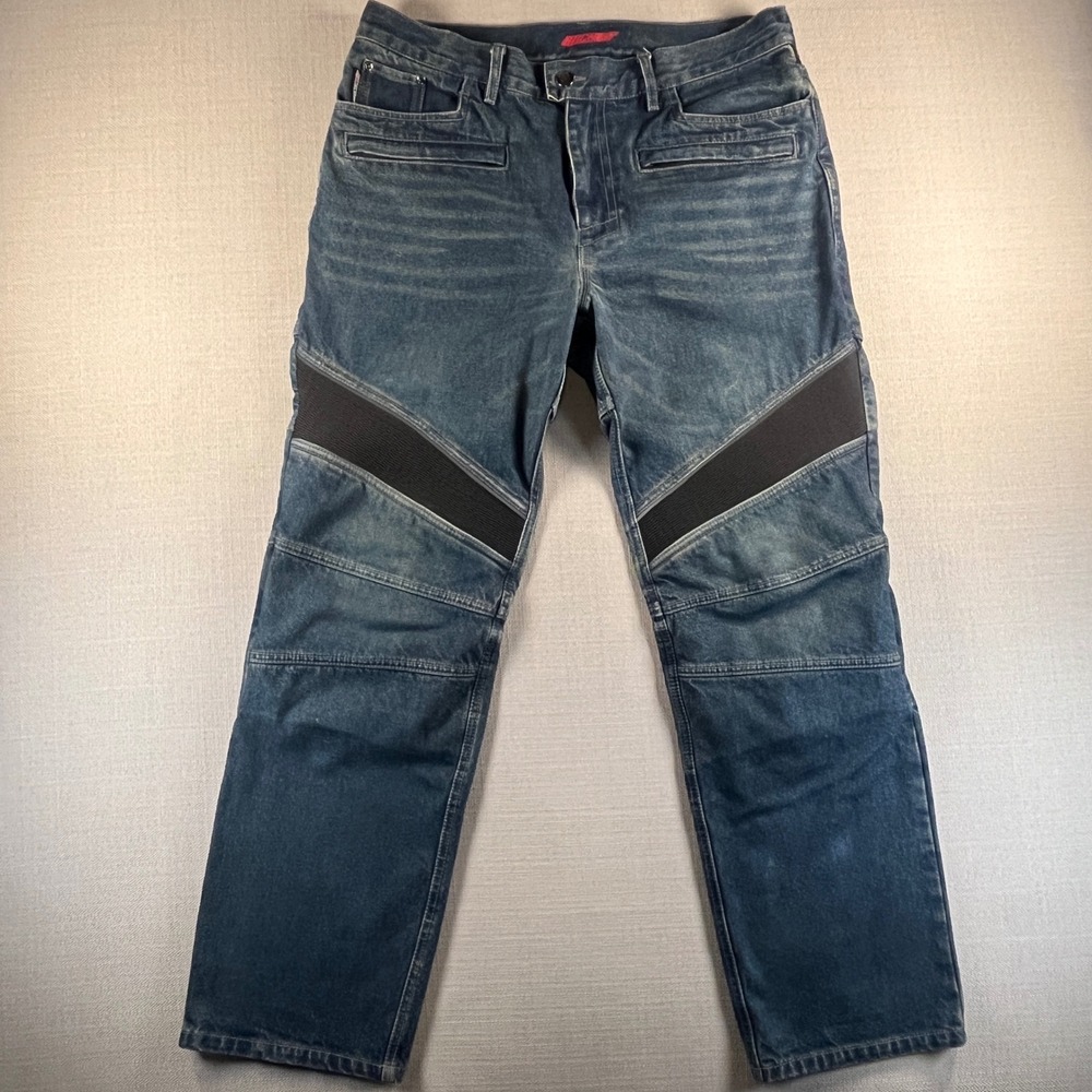 Joe Rocket Mens Blue Aramid Reinforced Motorcycle Riding Jeans Size 36x30